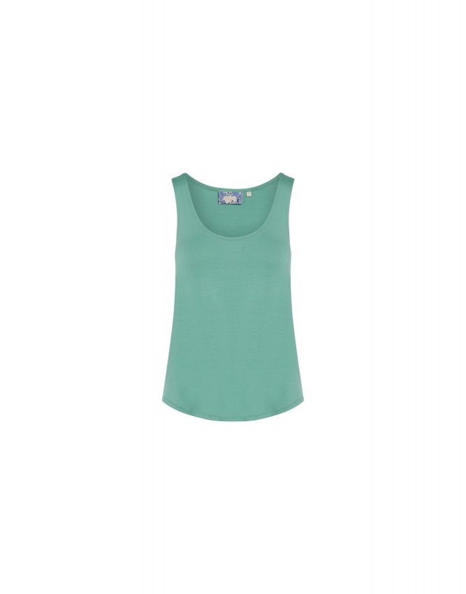 Essenza Shelby Uni Easy green Top Sleeveless S