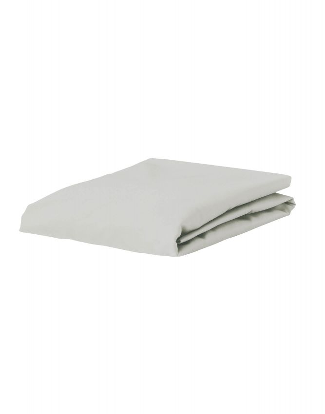 ESSENZA The Perfect Organic Jersey Silver Topper fitted sheet 140-160 x 200-220 cm