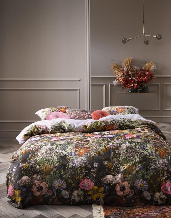 Pink Duvet Covers Lilac Floral 200 Thread Count Cotton Quilt Cover Bedding Sets