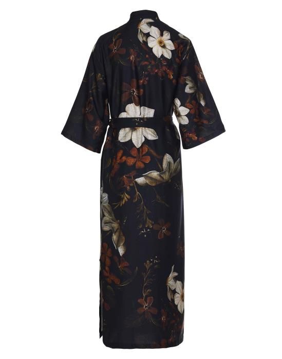 Black kimono with flowers online