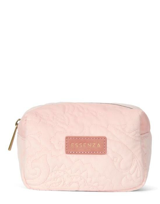 Essenza Lucy Velvet Make up Bag Blush Small