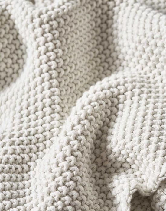 Marc O'Polo Nordic knit Plaid Off white 130 x 170 cm
