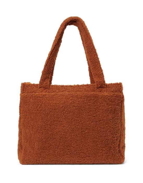 ESSENZA Peyton Teddy Shoulder Bag Leather Brown One Size