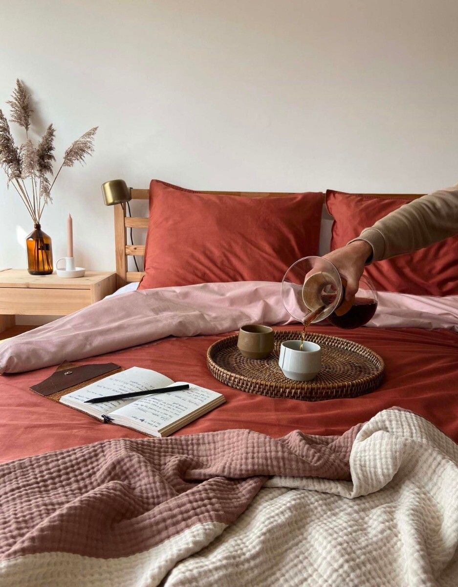Rust top duvet cover