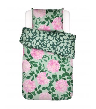 ESSENZA Bloom with a view Misty green Duvet cover 135 x 200 cm