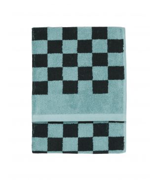 Marc O'Polo Checker Aquamarine Guest towel 30 x 50 cm