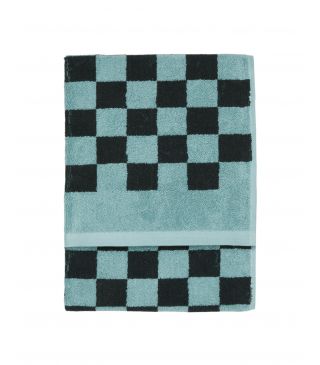 Marc O'Polo Checker Towel Aquamarine