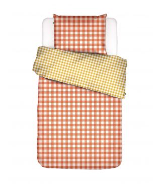 Essenza & Co Checking-in Duvet cover Orange