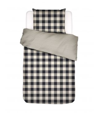 ESSENZA Chess Duvet cover Anthracite