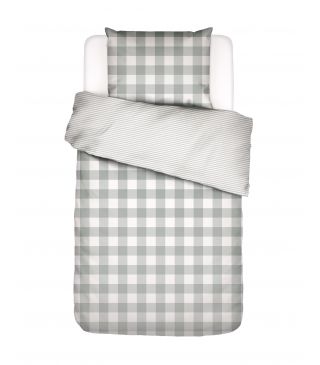 ESSENZA Chess Duvet cover Dusty green