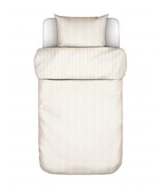 Marc O'Polo Classic fine stripe Dark Sand Duvet cover 135 x 200 cm