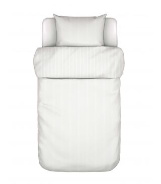 Marc O'Polo Classic fine stripe Grey mist Duvet cover 135 x 200 cm