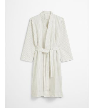Marc O'Polo Classic fine stripe Grey mist Kimono L