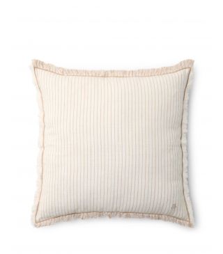 Marc O'Polo Fine Stripe Cushion Dark Sand