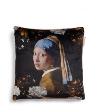 ESSENZA Floral Girl Cushion Black