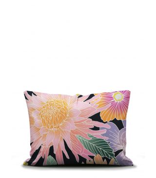 ESSENZA & CO Flower fling Black Pillowcase 60 x 70 cm