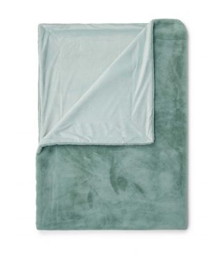 ESSENZA Furry Plaid Surf green