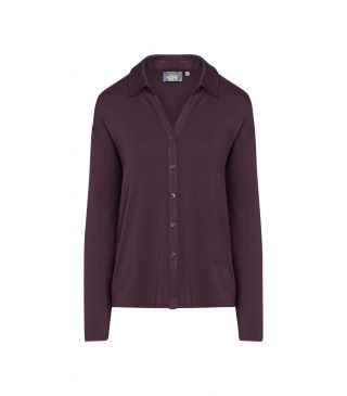 ESSENZA Kae Uni Top Long Sleeve plum wine