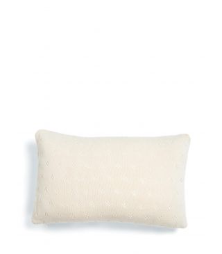 ESSENZA Knitted Ajour Cushion Antique white