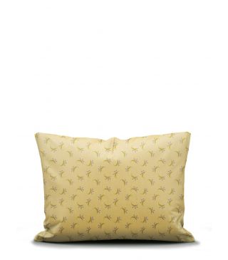 Essenza & Co Lily melody Pillowcase lemon yellow