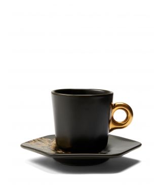 ESSENZA Masterpiece Espresso cup & saucer Dark Green