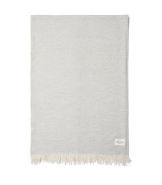 Marc O'Polo Per Neutral Grey Melange Plaid 130 x 170 cm