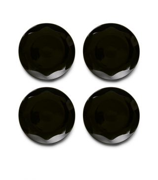 ESSENZA Sculpture Dinner plate 4 piece set Dark Green