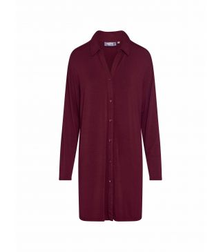 ESSENZA Valentina Uni Nightdress long sleeve Burgundy