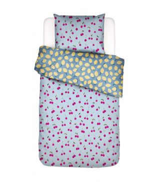 Essenza & Co Zesty cherry Duvet cover Iceblue