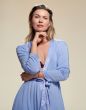 ESSENZA Ambre Uni Lavender blue Kimono XL