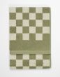 Marc O'Polo Checker Moss green Towel 70 x 140 cm