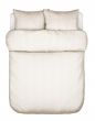 Marc O'Polo Classic fine stripe Dark Sand Duvet cover 200 x 200 cm