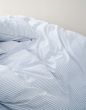 Marc O'Polo Classic fine stripe Denim blue Duvet cover 140 x 200 cm