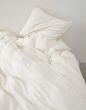 Marc O'Polo Classic fine stripe Dark Sand Pillowcase 40 x 80 cm