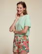 ESSENZA Denna Uni Subtle green Top short sleeve XXL