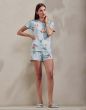 Essenza Ellen Annebella Zen blue Top Short Sleeve XS