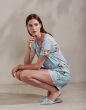 Essenza Ellen Annebella Zen blue Top Short Sleeve XS