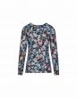 Essenza Luyza Aleste Slate grey Top Long Sleeve M