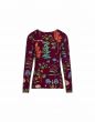 Essenza Luyza Marigold Burgundy Top Long Sleeve L