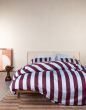 Essenza Minte Stripe Mauve wine - Ice blue  135 x 200