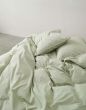 Marc O'Polo Senja Moss green Duvet cover 140 x 200 cm