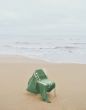 Marc O'Polo Statement Beach sage green Bath towel 100 x 180 cm