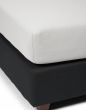 ESSENZA The Perfect Organic Jersey Silver Topper fitted sheet 140-160 x 200-220 cm