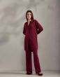 Essenza Valentina Uni Burgundy Nightdress long sleeve XS