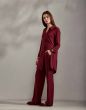 Essenza Valentina Uni Burgundy Nightdress long sleeve XS