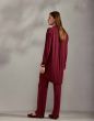 Essenza Valentina Uni Burgundy Nightdress long sleeve XS
