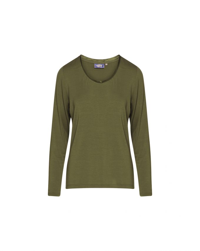 Essenza Luyza Uni Moss Top Long Sleeve XS