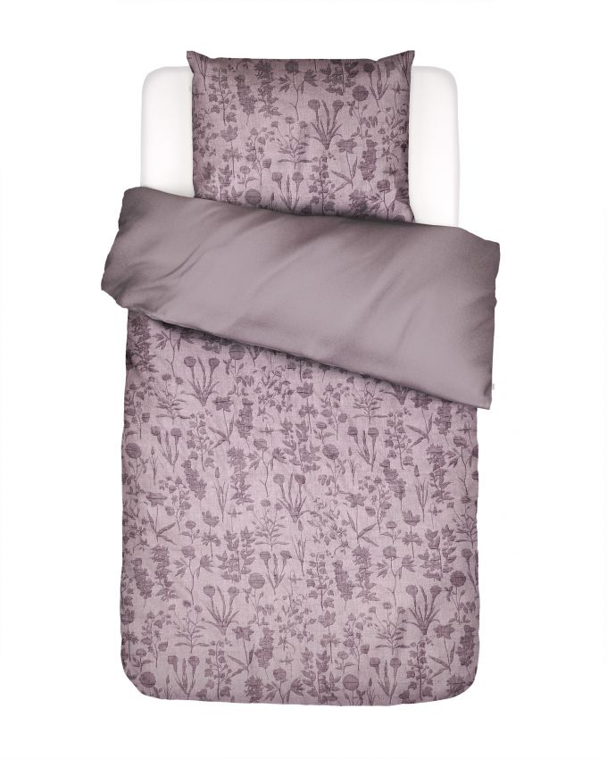 Essenza Maribel Pale purple Duvet cover 155 x 220