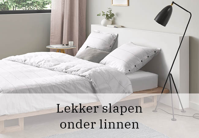Lekker slapen onder linnen Lekker slapen onder linnen