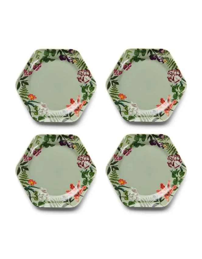 Essenza Gallery Stone green Cake plate 4 piece set 17